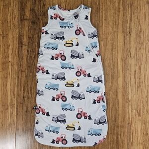 🧸🚚 Sweet Bamboo Baby Wearable Sleep Sack 0-9 M Construction Truck Print